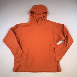 VTG Patagonia Hoodie Mens Size Small Synchilla Fleece Pullover Orange Sweater